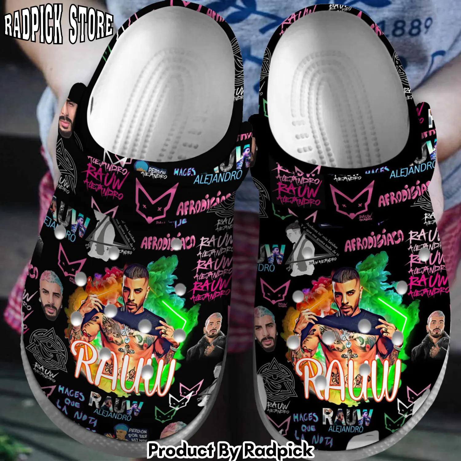 Radpick premium rauw alejandro music clogs shoes comfortable for men women vxu rp6522144